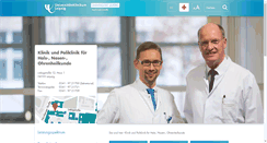 Desktop Screenshot of hno.uniklinikum-leipzig.de