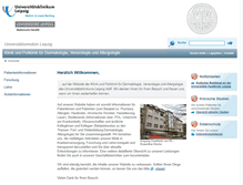 Tablet Screenshot of hautklinik.uniklinikum-leipzig.de