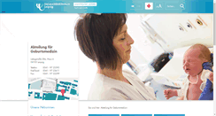 Desktop Screenshot of geburtsmedizin.uniklinikum-leipzig.de