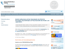 Tablet Screenshot of kinderps.uniklinikum-leipzig.de