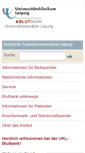 Mobile Screenshot of blutbank.uniklinikum-leipzig.de